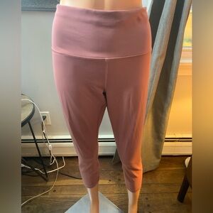 Pink High-Waisted Leggings cropped Lululemon 14